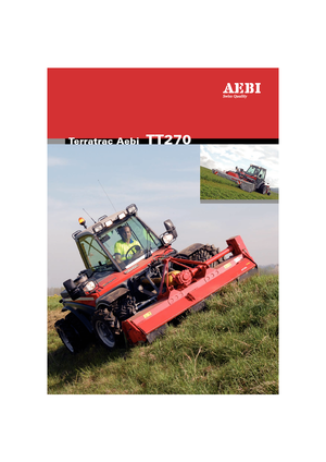 Kommunale Mehrzweckfahrzeuge Diesel Aebi TT 270