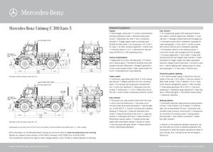 Kommunale Mehrzweckfahrzeuge Diesel Unimog U 300