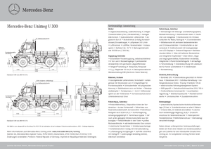 Kommunale Mehrzweckfahrzeuge Diesel Unimog U 300