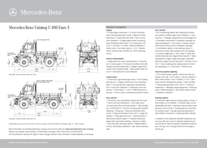 Kommunale Mehrzweckfahrzeuge Diesel Unimog U 400