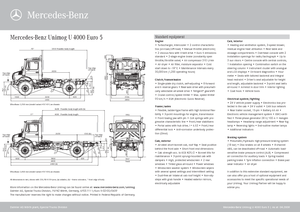 Kommunale Mehrzweckfahrzeuge Diesel Unimog U 4000