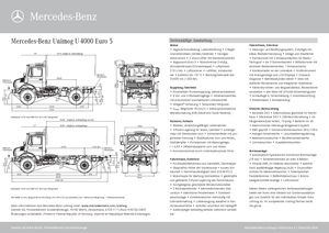 Kommunale Mehrzweckfahrzeuge Diesel Unimog U 4000