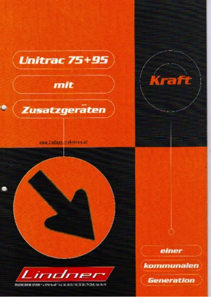 Kommunale Mehrzweckfahrzeuge Diesel Lindner Unitrac 75