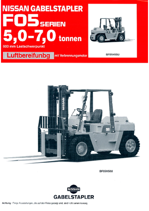 Frontstapler Diesel Nissan VF 05 H 70 U