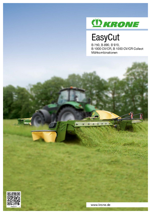 Mähkombi Scheiben o. Aufbereiter Krone EasyCut B 890