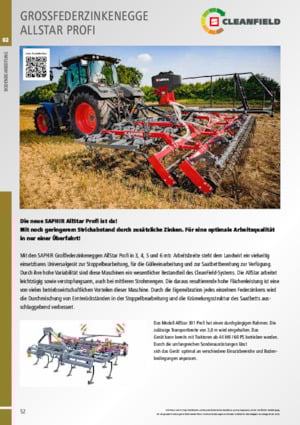 Scheiben- u. Zinkeneggen Saphir AllStar 401 Profi 