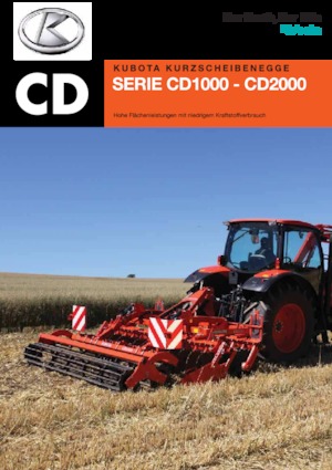 Scheiben- u. Zinkeneggen Kubota CD1300