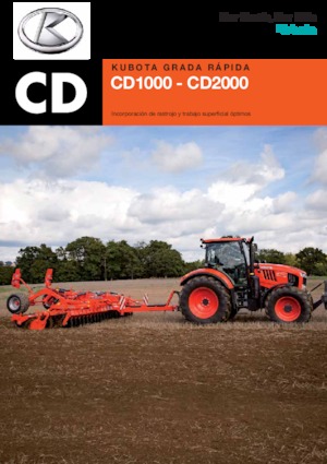 Scheiben- u. Zinkeneggen Kubota CD2400F
