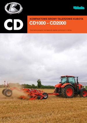 Scheiben- u. Zinkeneggen Kubota CD2500T