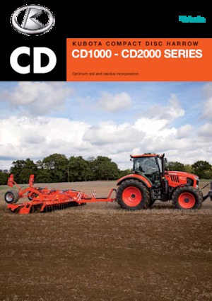 Scheiben- u. Zinkeneggen Kubota CD2500