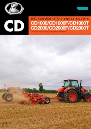 Scheiben- u. Zinkeneggen Kubota CD2400F