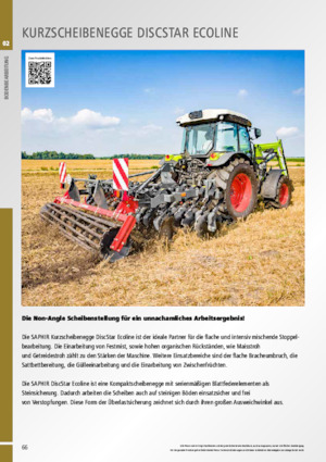 Scheiben- u. Zinkeneggen Saphir DiscStar 306 Ecoline