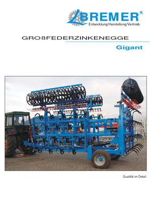 Scheiben- u. Zinkeneggen Bremer Gigant GF 9
