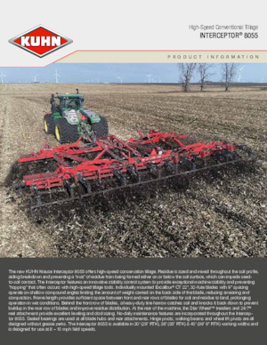 Scheiben- u. Zinkeneggen Kuhn Interceptor 8055-30
