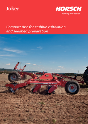 Scheiben- u. Zinkeneggen Horsch Joker 10 RT