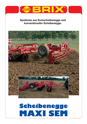 Scheiben- u. Zinkeneggen Brix Maxi-SEM 30