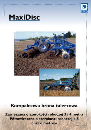 Scheiben- u. Zinkeneggen DAL-BO MaxiDisc 400