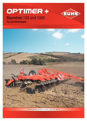Scheiben- u. Zinkeneggen Kuhn Optimer 4003