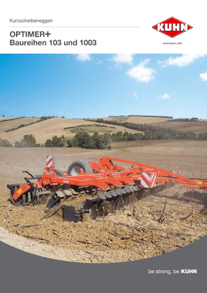 Scheiben- u. Zinkeneggen Kuhn Optimer 7503