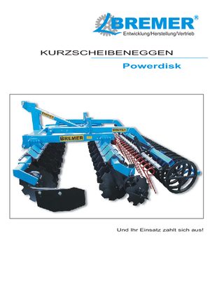 Scheiben- u. Zinkeneggen Bremer Powerdisk 300