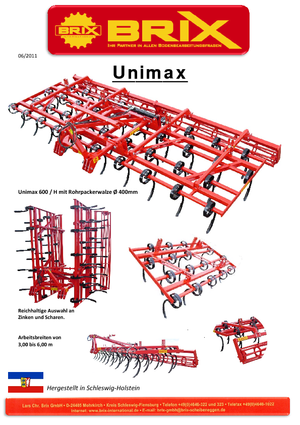 Scheiben- u. Zinkeneggen Brix Unimax 500 H
