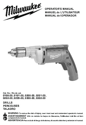 Bohrer und Schraubendreher Milwaukee 0202-20