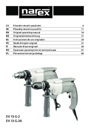 Bohrer und Schraubendreher Narex EV 13 G-2