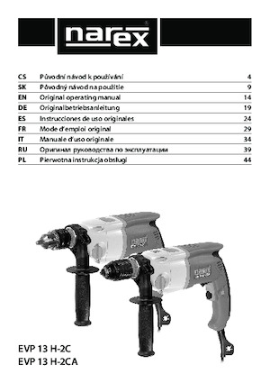 Bohrer und Schraubendreher Narex EVP 13 H-2C
