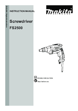 Bohrer und Schraubendreher Makita FS2500