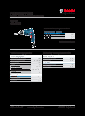 Bohrer und Schraubendreher Bosch GBM 6 RE