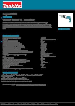 Bohrer und Schraubendreher Makita HP2070
