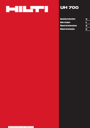 Bohrer und Schraubendreher Hilti UH 700