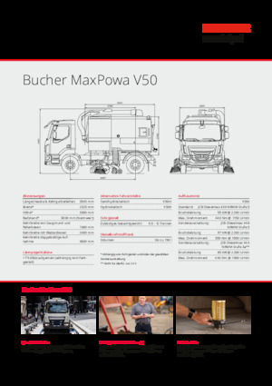 LKW-Kehrmaschinen-Dual Bucher-Schörling MaxPowa V50m