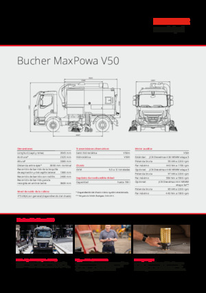 LKW-Kehrmaschinen-Dual Bucher-Schörling MaxPowa V50m