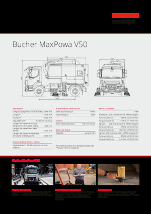 LKW-Kehrmaschinen-Dual Bucher-Schörling MaxPowa V50m