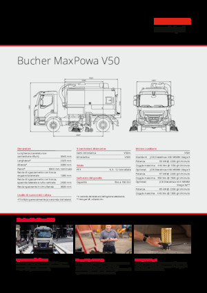 LKW-Kehrmaschinen-Dual Bucher-Schörling MaxPowa V50m