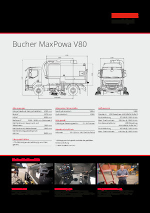 LKW-Kehrmaschinen-Dual Bucher-Schörling MaxPowa V80h