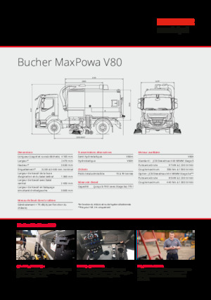 LKW-Kehrmaschinen-Dual Bucher-Schörling MaxPowa V80h