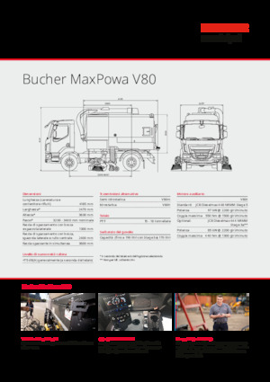 LKW-Kehrmaschinen-Dual Bucher-Schörling MaxPowa V80h