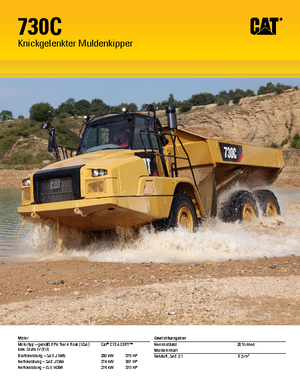 Dumper Caterpillar 730C