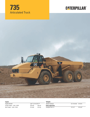 Dumper Caterpillar 735B