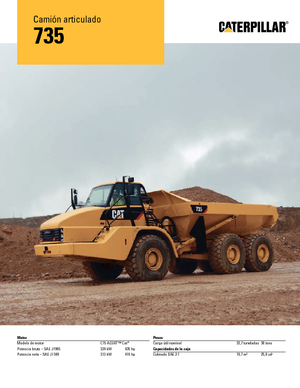 Dumper Caterpillar 735B