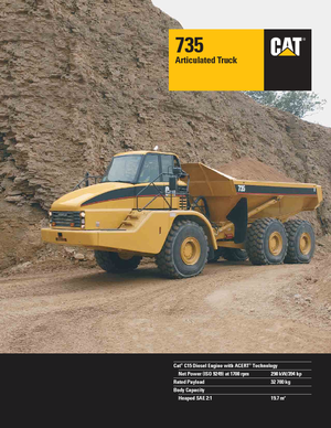Dumper Caterpillar 735