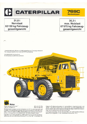 Muldenkipper-SKW Caterpillar 769 C