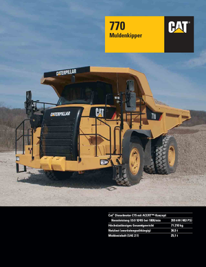 Muldenkipper-SKW Caterpillar 770
