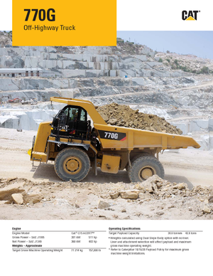 Muldenkipper-SKW Caterpillar 770G