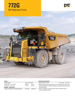 Muldenkipper-SKW Caterpillar 772G