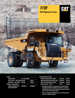 Muldenkipper-SKW Caterpillar 773F