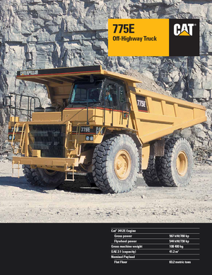 Muldenkipper-SKW Caterpillar 775 E