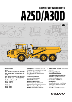 Dumper Volvo A30D 6x6